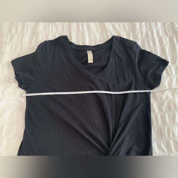 Altar'd State Black V-Neck Twist Front Tee - Picture 11 of 16